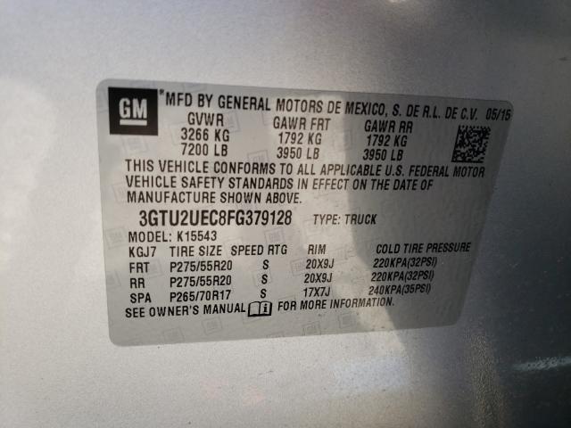 Photo 9 VIN: 3GTU2UEC8FG379128 - GMC SIERRA K15 