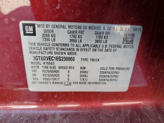 Photo 11 VIN: 3GTU2VEC1EG238860 - GMC SIERRA 