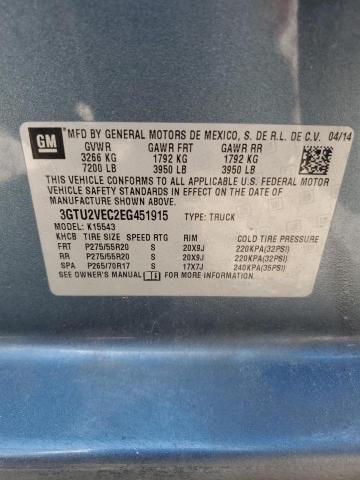 Photo 11 VIN: 3GTU2VEC2EG451915 - GMC SIERRA 