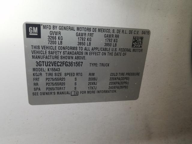 Photo 9 VIN: 3GTU2VEC2FG361567 - GMC SIERRA K15 