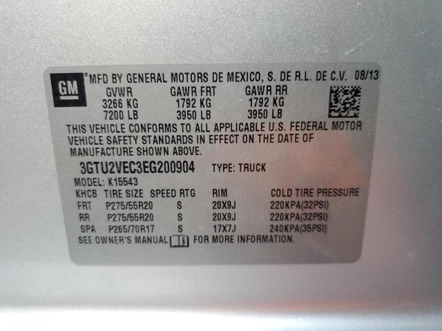 Photo 11 VIN: 3GTU2VEC3EG200904 - GMC SIERRA 