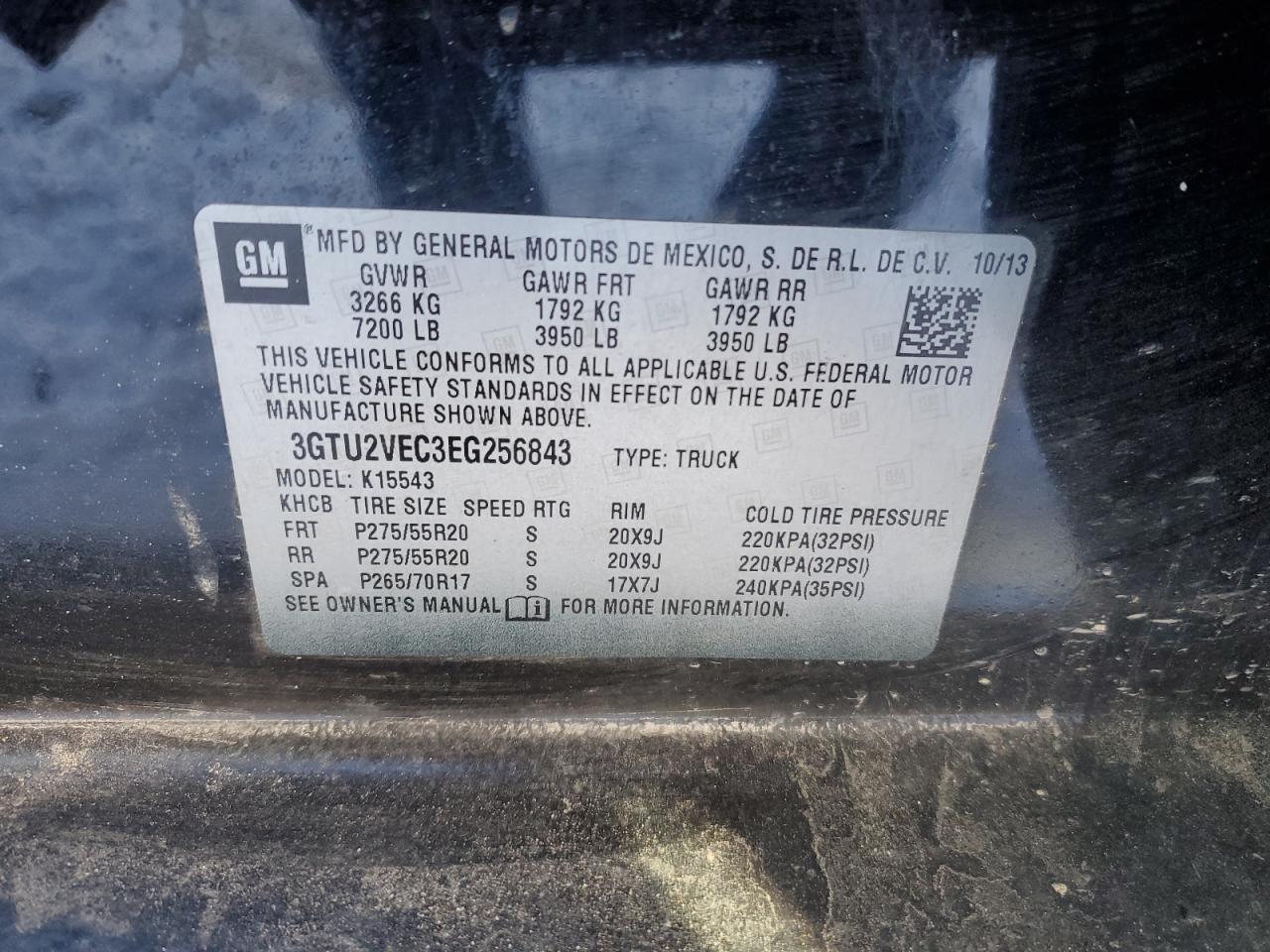 Photo 11 VIN: 3GTU2VEC3EG256843 - GMC SIERRA 