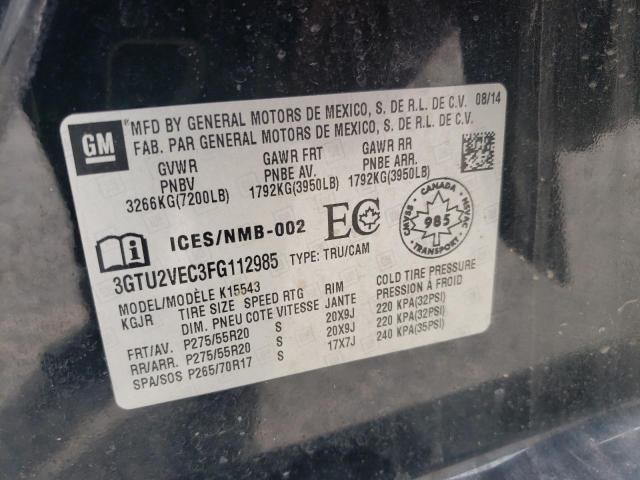 Photo 12 VIN: 3GTU2VEC3FG112985 - GMC SIERRA K15 