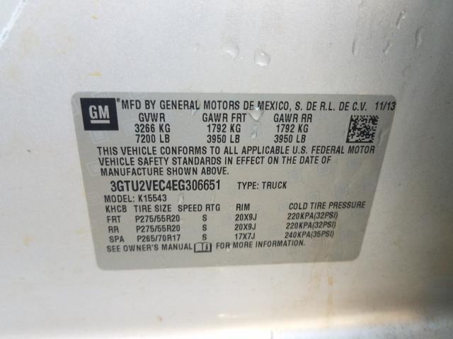 Photo 9 VIN: 3GTU2VEC4EG306651 - GMC SIERRA K15 