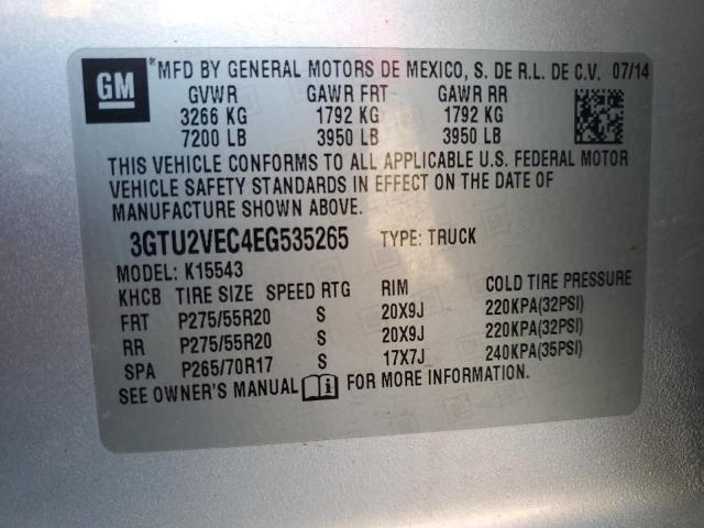 Photo 11 VIN: 3GTU2VEC4EG535265 - GMC SIERRA K15 