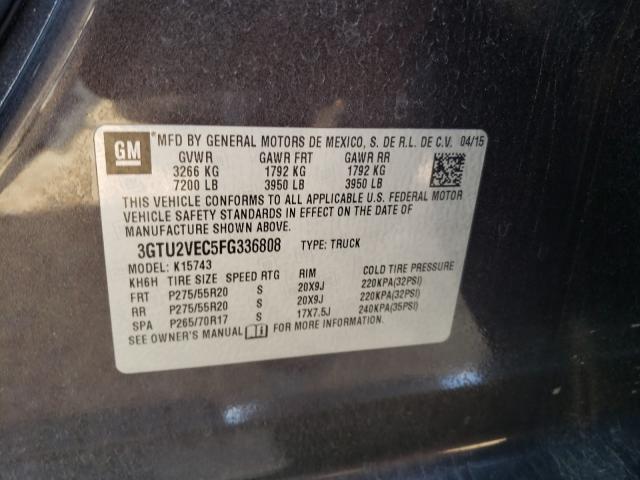 Photo 9 VIN: 3GTU2VEC5FG336808 - GMC SIERRA K15 