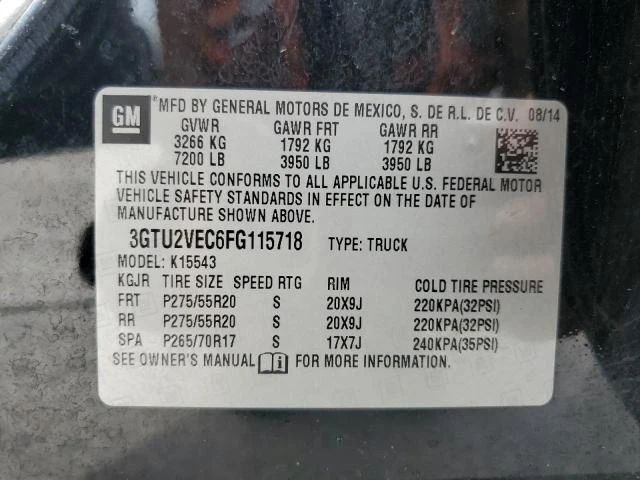 Photo 11 VIN: 3GTU2VEC6FG115718 - GMC SIERRA K15 