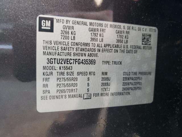 Photo 9 VIN: 3GTU2VEC7FG435369 - GMC SIERRA1500 