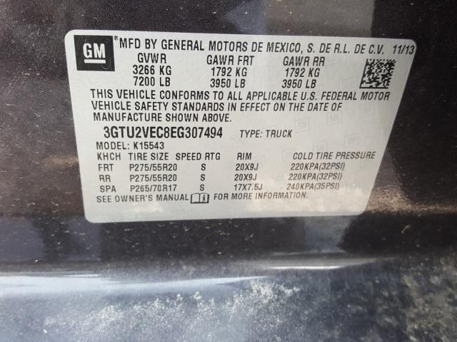 Photo 9 VIN: 3GTU2VEC8EG307494 - GMC SIERRA K15 