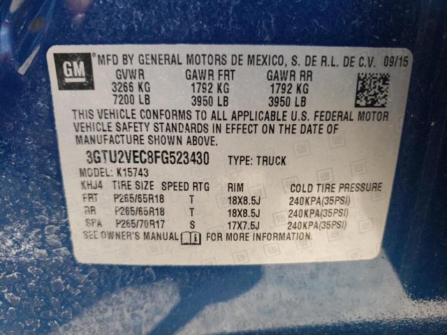 Photo 11 VIN: 3GTU2VEC8FG523430 - GMC SIERRA K15 