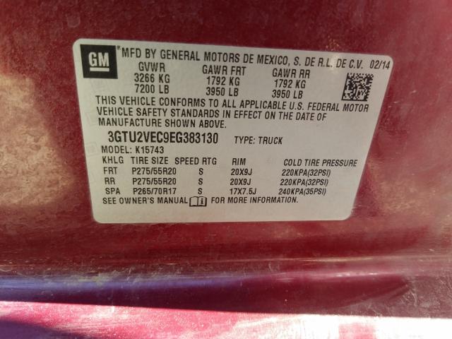 Photo 9 VIN: 3GTU2VEC9EG383130 - GMC SIERRA K15 