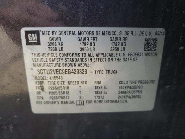 Photo 9 VIN: 3GTU2VEC9EG429328 - GMC SIERRA K15 