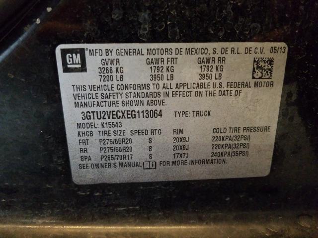 Photo 9 VIN: 3GTU2VECXEG113064 - GMC SIERRA K15 