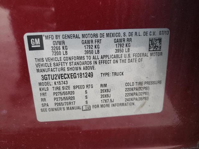 Photo 9 VIN: 3GTU2VECXEG181249 - GMC SIERRA K15 