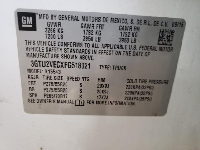 Photo 9 VIN: 3GTU2VECXFG518021 - GMC SIERRA K15 