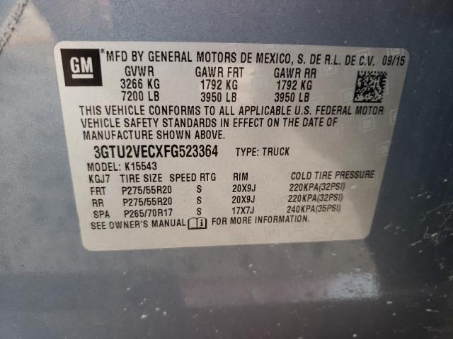 Photo 9 VIN: 3GTU2VECXFG523364 - GMC SIERRA K15 