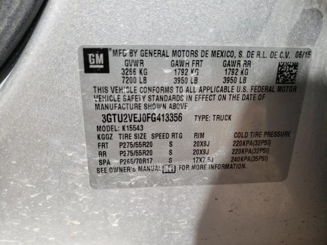 Photo 9 VIN: 3GTU2VEJ0FG413356 - GMC SIERRA K15 