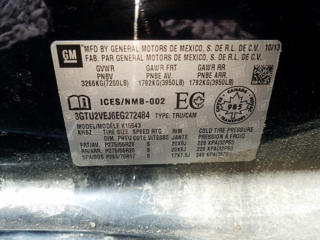 Photo 9 VIN: 3GTU2VEJ6EG272484 - GMC SIERRA K15 