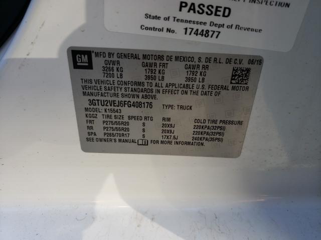 Photo 9 VIN: 3GTU2VEJ6FG408176 - GMC SIERRA K15 