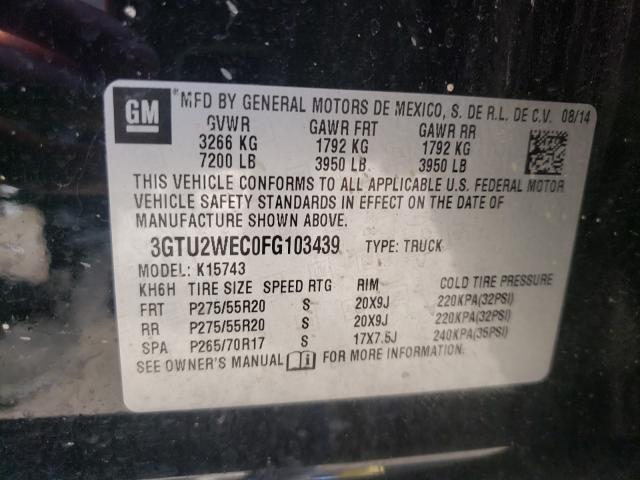 Photo 9 VIN: 3GTU2WEC0FG103439 - GMC SIERRA K15 