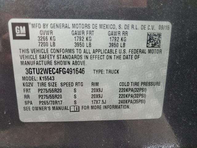 Photo 11 VIN: 3GTU2WEC4FG491646 - GMC SIERRA K15 