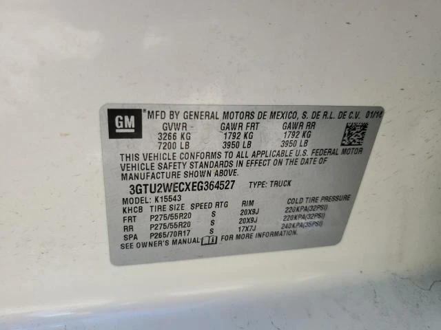 Photo 11 VIN: 3GTU2WECXEG364527 - GMC SIERRA K15 