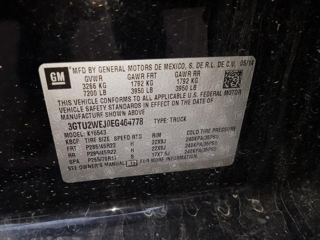 Photo 9 VIN: 3GTU2WEJ0EG464778 - GMC SIERRA K15 