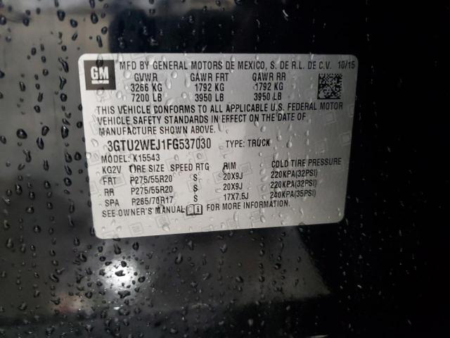 Photo 11 VIN: 3GTU2WEJ1FG537030 - GMC SIERRA K15 