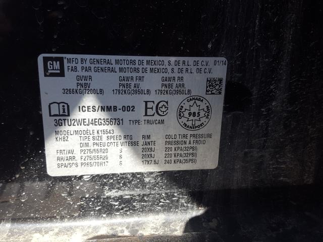 Photo 9 VIN: 3GTU2WEJ4EG356731 - GMC SIERRA K15 