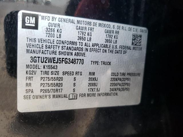 Photo 9 VIN: 3GTU2WEJ5FG348770 - GMC SIERRA K15 