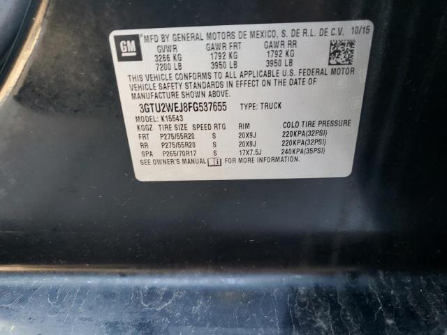 Photo 11 VIN: 3GTU2WEJ8FG537655 - GMC SIERRA K15 