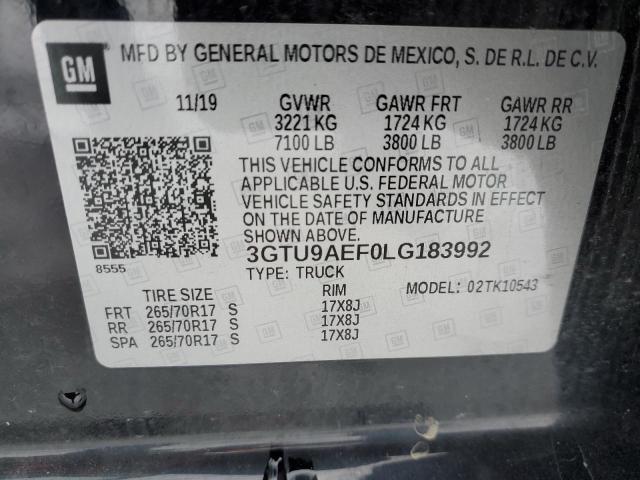 Photo 12 VIN: 3GTU9AEF0LG183992 - GMC SIERRA K15 