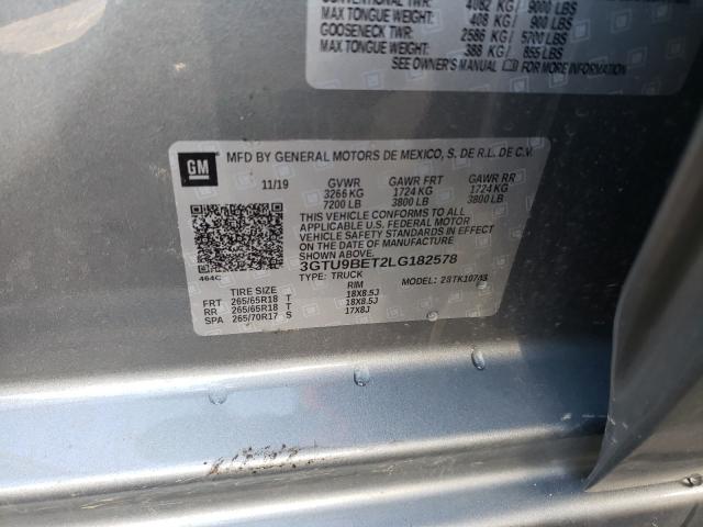 Photo 9 VIN: 3GTU9BET2LG182578 - GMC SIERRA K15 