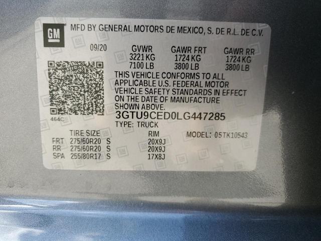 Photo 11 VIN: 3GTU9CED0LG447285 - GMC SIERRA 