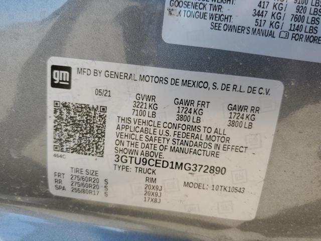 Photo 11 VIN: 3GTU9CED1MG372890 - GMC SIERRA 