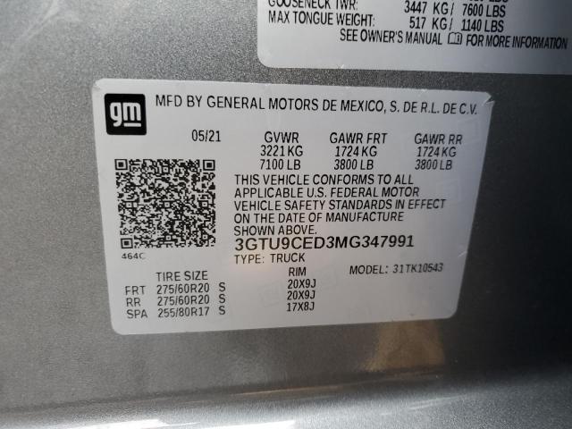 Photo 12 VIN: 3GTU9CED3MG347991 - GMC SIERRA K15 