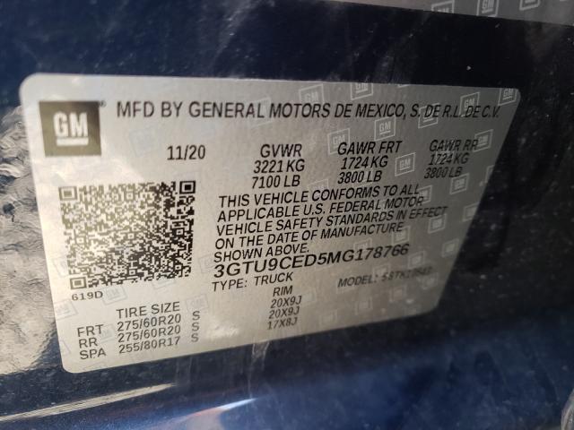 Photo 9 VIN: 3GTU9CED5MG178766 - GMC SIERRA K15 