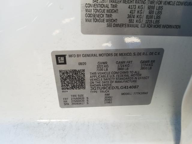 Photo 9 VIN: 3GTU9CED7LG414087 - GMC SIERRA K15 