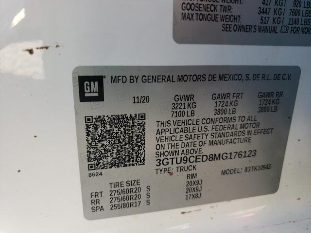 Photo 9 VIN: 3GTU9CED8MG176123 - GMC SIERRA 1500 