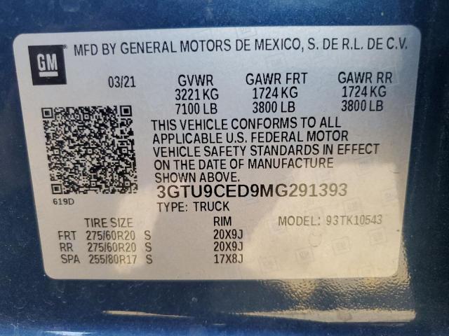 Photo 11 VIN: 3GTU9CED9MG291393 - GMC SIERRA K15 