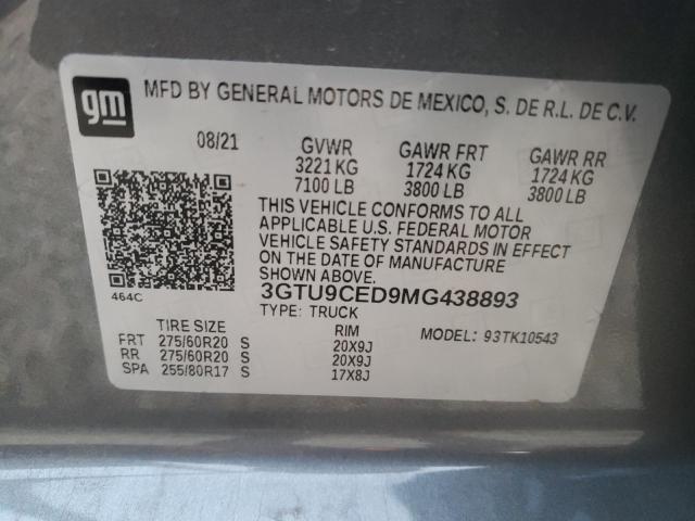 Photo 9 VIN: 3GTU9CED9MG438893 - GMC SIERRA K15 