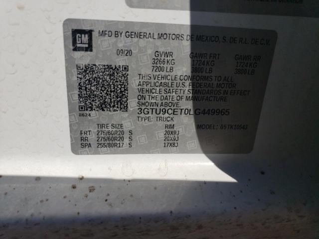 Photo 11 VIN: 3GTU9CET0LG449965 - GMC SIERRA 