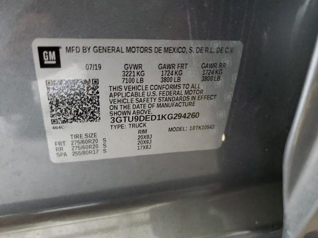 Photo 11 VIN: 3GTU9DED1KG294260 - GMC SIERRA K15 