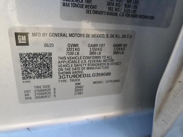 Photo 12 VIN: 3GTU9DED1LG359089 - GMC SIERRA 