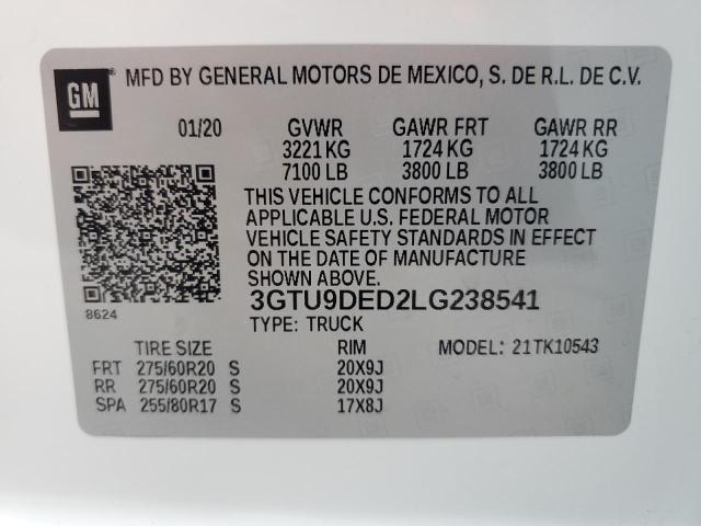 Photo 11 VIN: 3GTU9DED2LG238541 - GMC SIERRA K15 