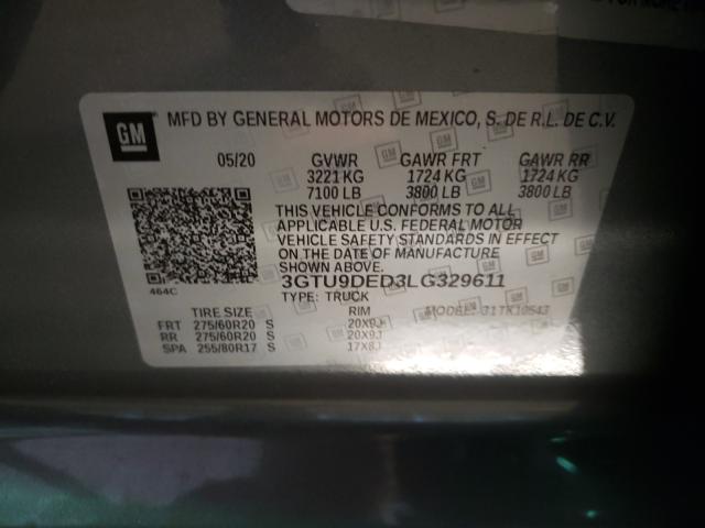 Photo 9 VIN: 3GTU9DED3LG329611 - GMC SIERRA K15 