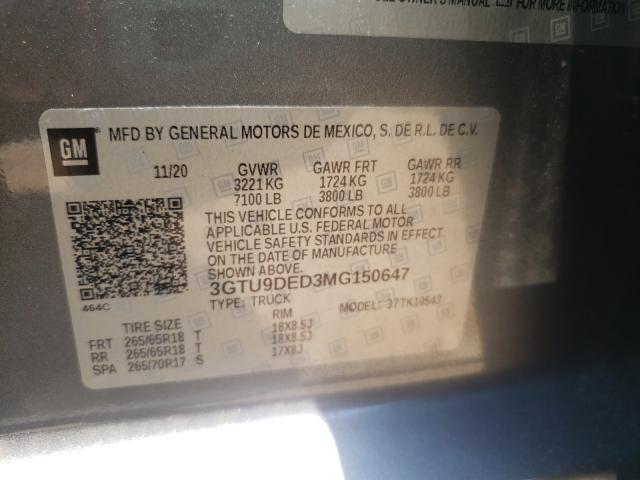 Photo 9 VIN: 3GTU9DED3MG150647 - GMC SIERRA K15 