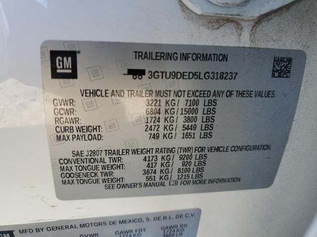 Photo 11 VIN: 3GTU9DED5LG318237 - GMC SIERRA 