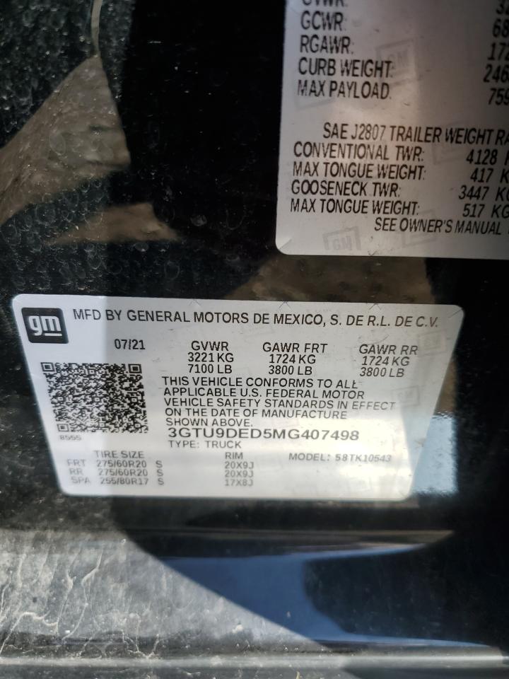 Photo 11 VIN: 3GTU9DED5MG407498 - GMC NULL 