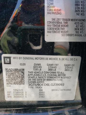 Photo 11 VIN: 3GTU9DED6LG239093 - GMC SIERRA K15 